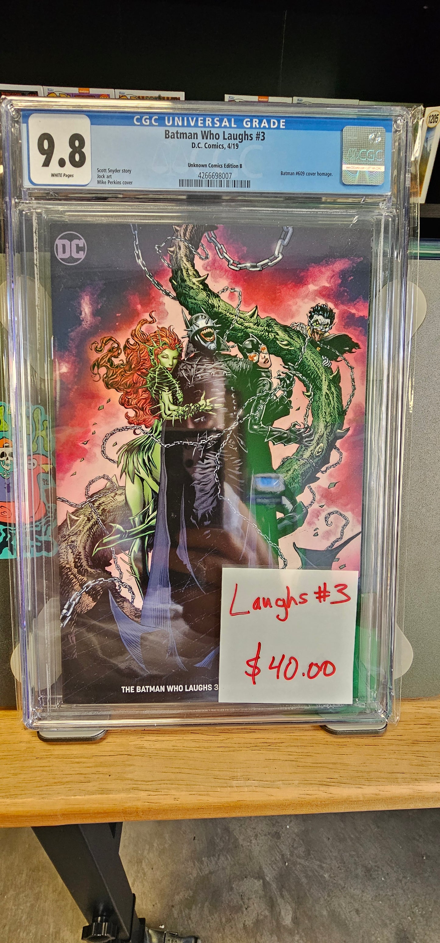 Batman Who Laughs #3 - 9.8 CGC $40.00