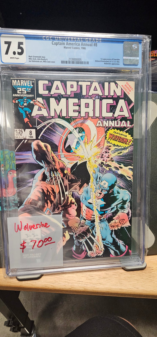 Captain America Annual #8 7.5 CGC $70.00