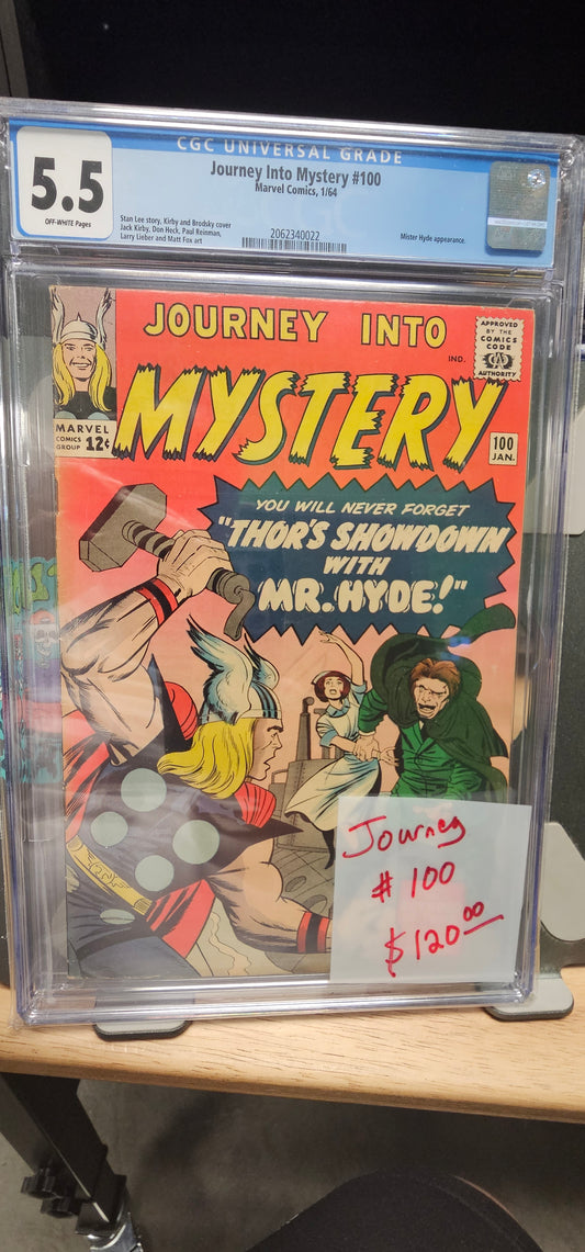 Journey Into Mystery #100 5.5 CGC $120.00