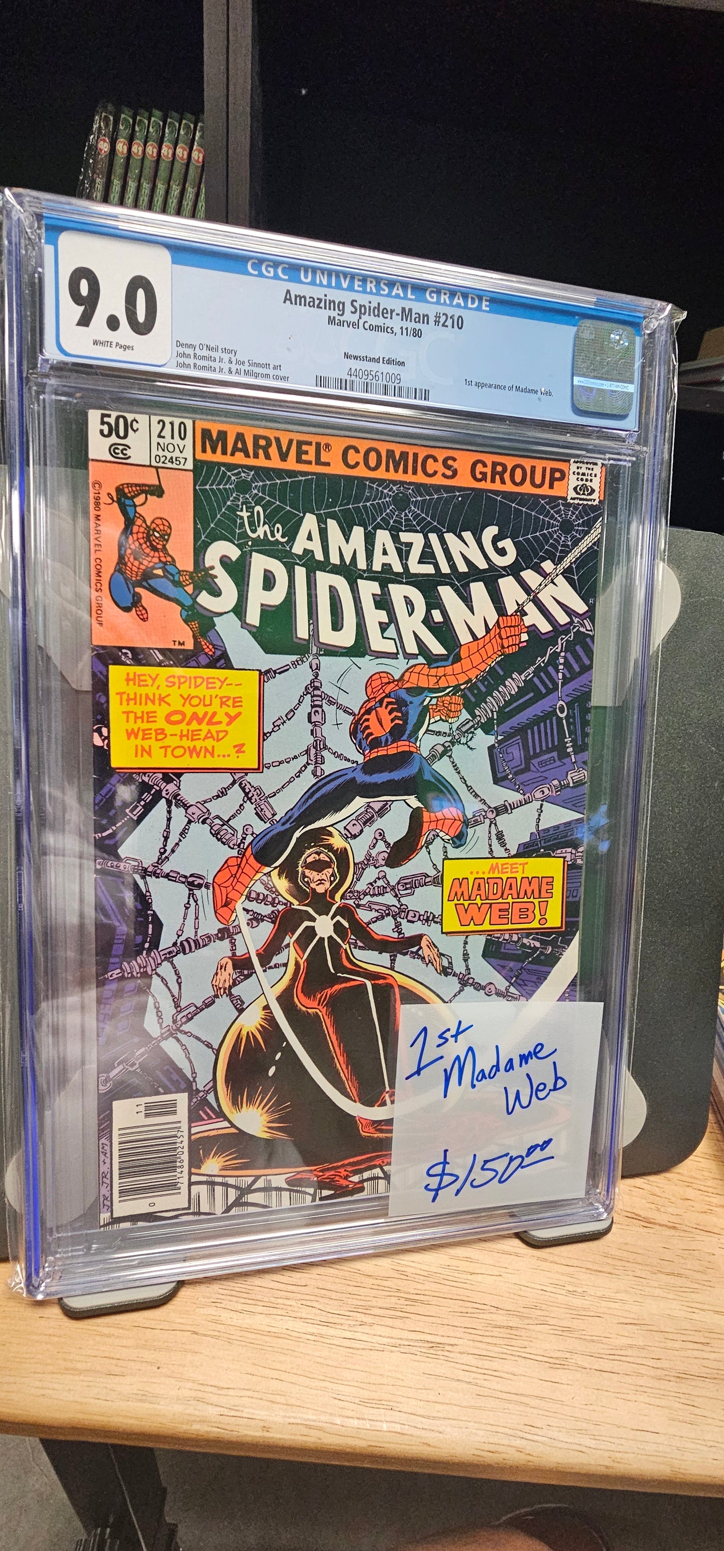 Amazing Spider-Man #210 9.0 CGC $150.00