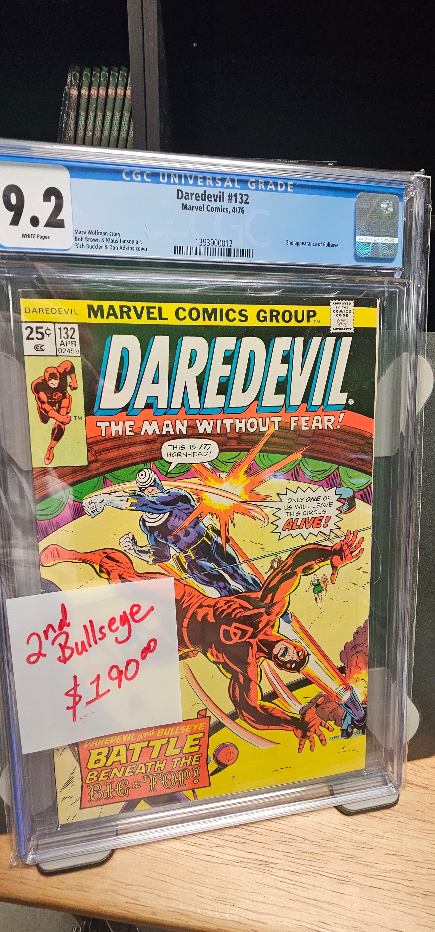 Daredevil #132 9.2 CGC $190.00