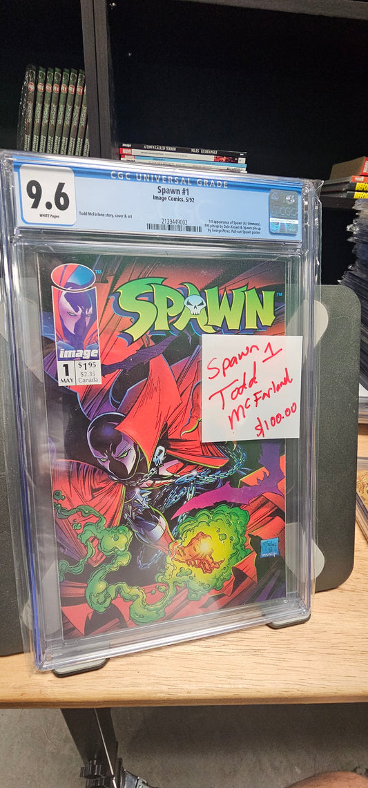 Spawn #1 9.6  CGC $100.00