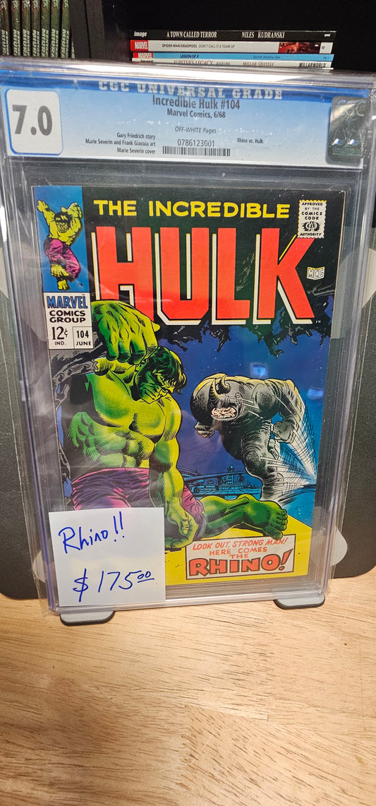 Incredible Hulk #104 7.0 $175.00