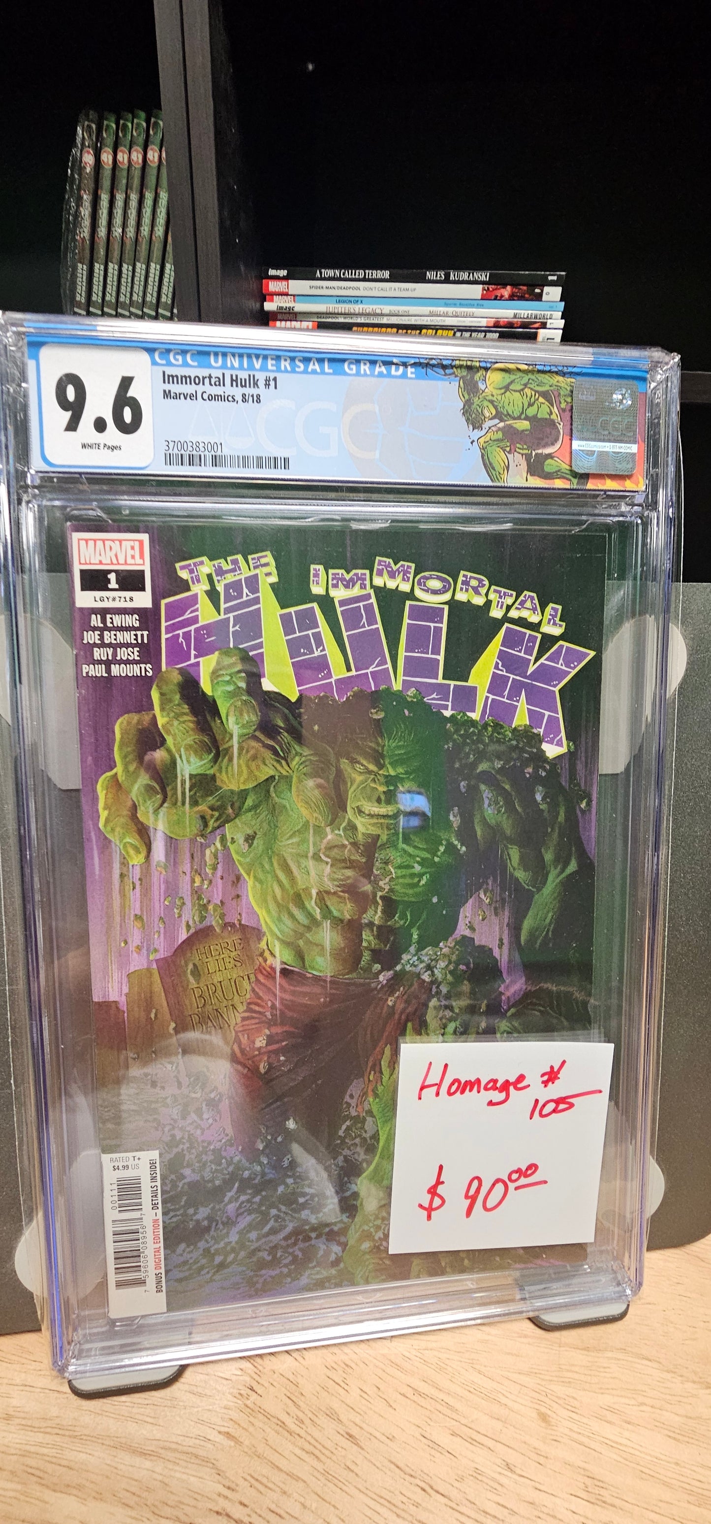 Immortal Hulk #1 9.6 CGC $90.00