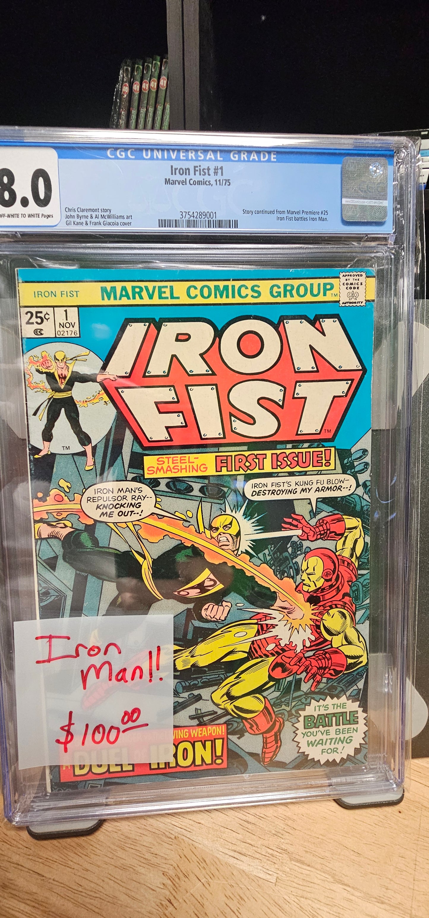 Iron Fist #1 8.0 CGC $100.00