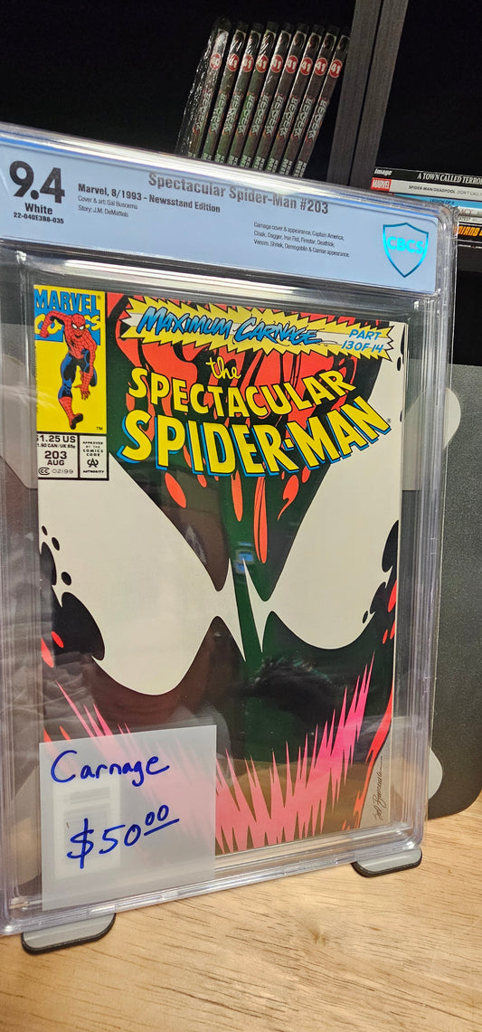 Spectacular Spider-Man #203 9.4 $50.00