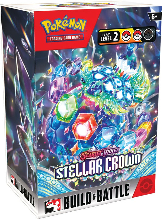 Pokémon Scarlet and Violet 7 Stellar Crown Build and Battle Box